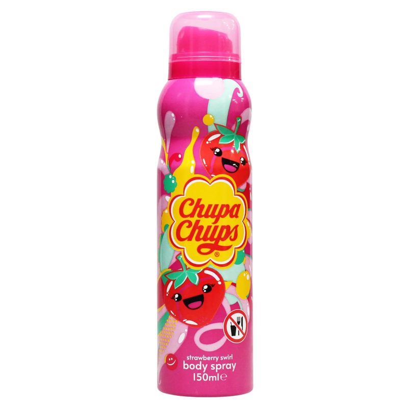 CHUPA CHUPS αποσμητικό σώματος spray strawberry swirl 150ml – Αποσμητικά