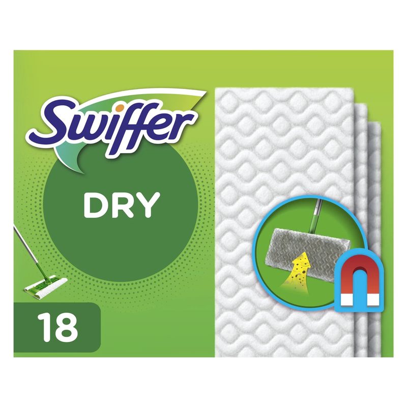 SWIFFER ανταλλακτικά πανάκια για το πάτωμα 18τεμ – Είδη για Σκούπισμα και Σφουγγάρισμα