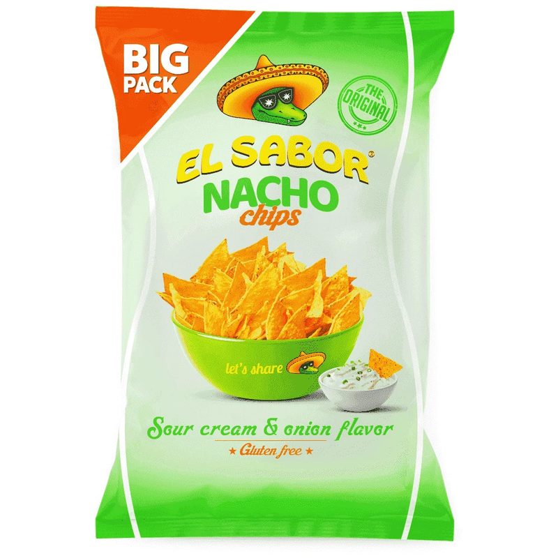 EL SABOR nacho chips sour cream και onion 180gr – Πατατάκια