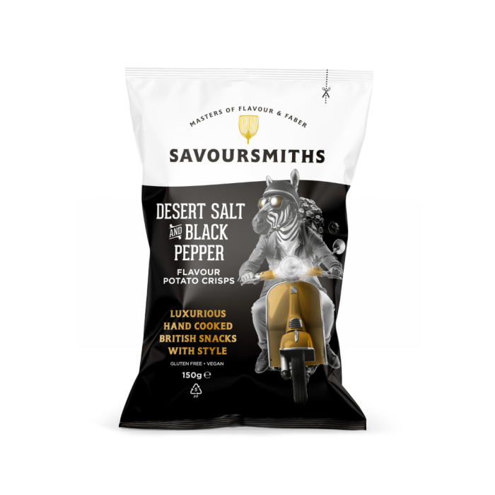 SAVOURSMITHS πατατάκια με μαύρο πιπέρι 150gr