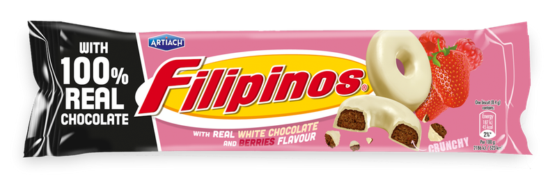 FILIPINOS μπισκότα με berries και λευκή σοκολάτα 118gr
