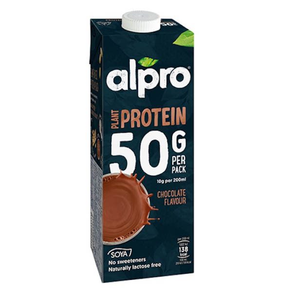 ALPRO ρόφημα σόγιας σοκολάτα υψηλής πρωτεΐνης 1lt – Γάλατα και Φυτικά Ροφήματα