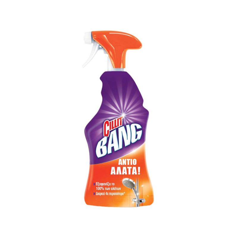 CILLIT BANG υγρό καθαρισμού για άλατα και βρωμιά με spray 500ml – Καθαριστικά Μπάνιου