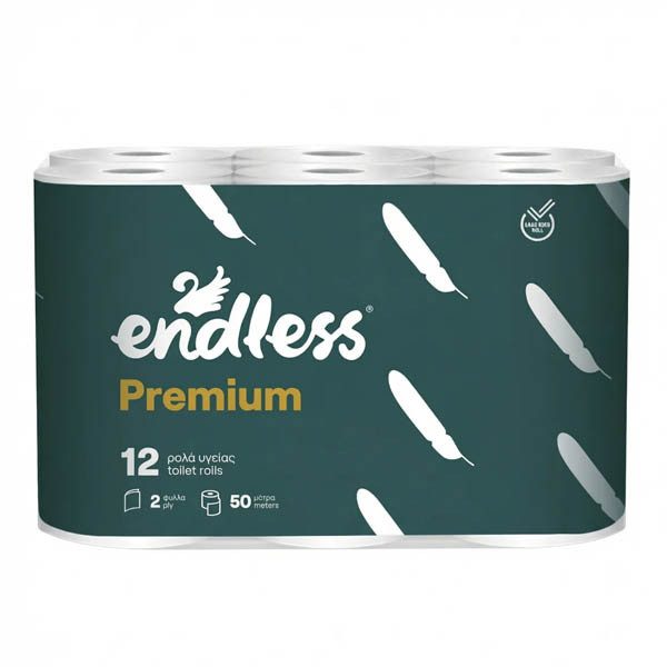 ENDLESS ΧΑΡΤΙ ΥΓΕΙΑΣ PREMIUM - (185gr. x 12 ΡΟΛΛΑ) – Χαρτιά Υγείας