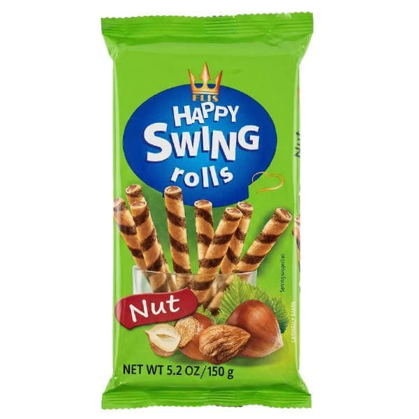 HAPPY SWING rolls φουντούκι 150gr – Μπισκότα