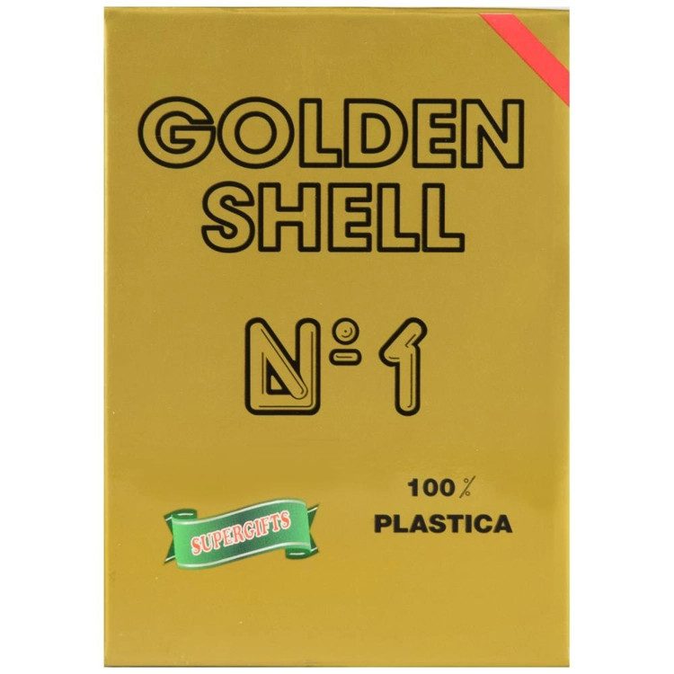 GOLDEN SHELL τράπουλα πλαστική κόκκινη – Modiano – Τράπουλες