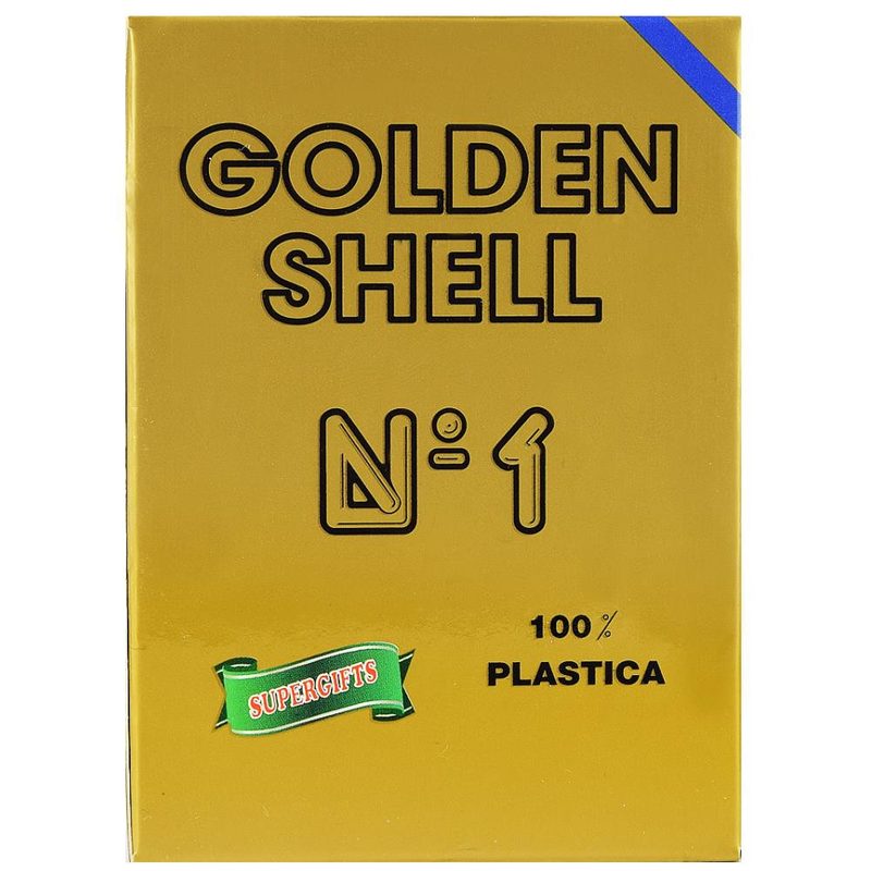 GOLDEN SHELL τράπουλα πλαστική μπλε – Modiano – Τράπουλες