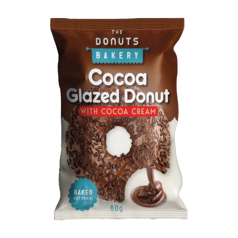 THE DONUTS BAKERY donut με μαρμελάδα κακάο 60gr – Κέικ, Τσουρέκια και Κρουασάν