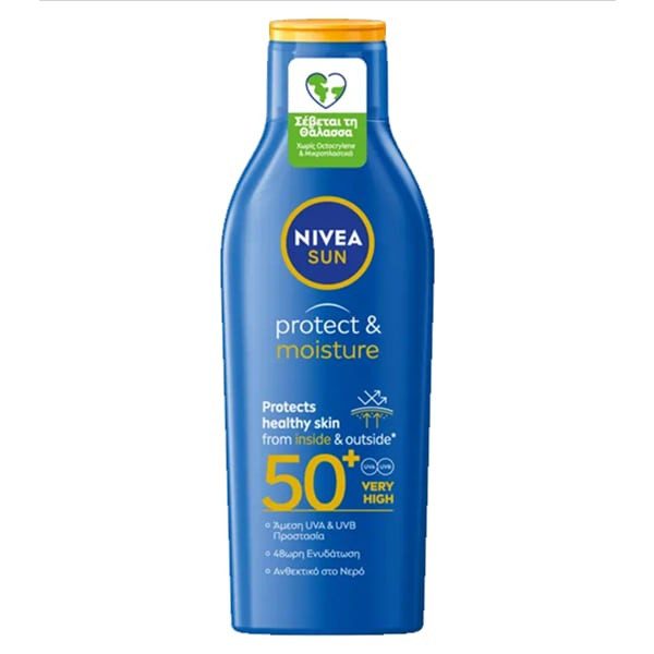 NIVEA sun αντηλιακό γαλάκτωμα protect και moisture fp50 200ml – Αντηλιακά