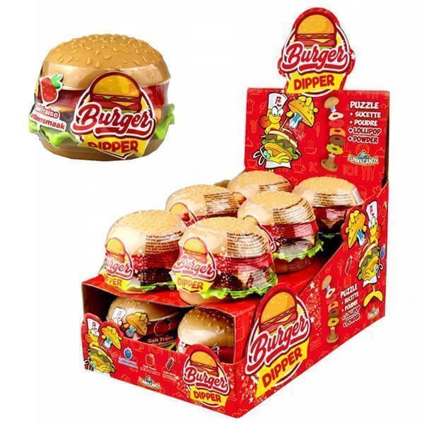 BURGER DIPPER (12τεμ.x21gr.) – Candy – Καραμέλες, Γλειφιτζούρια και Τσίχλες