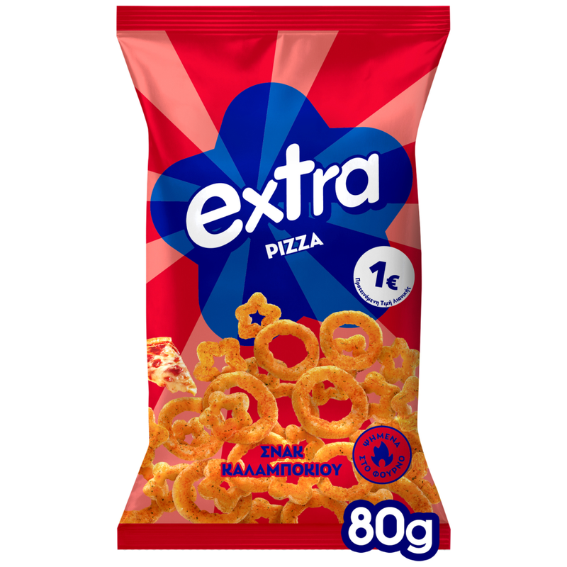 EXTRA 80gr. - (PIZZA) – Γαριδάκια και Ποπ Κορν