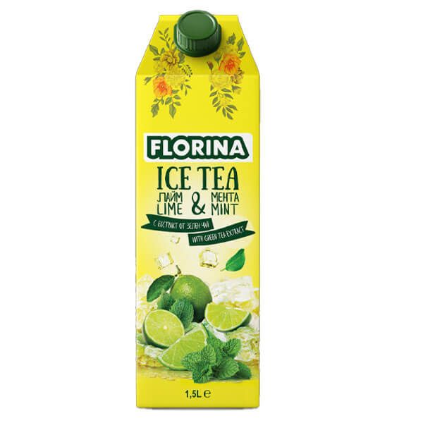FLORINA ice tea λάιμ και μέντα 1,5lt – Αναψυκτικά