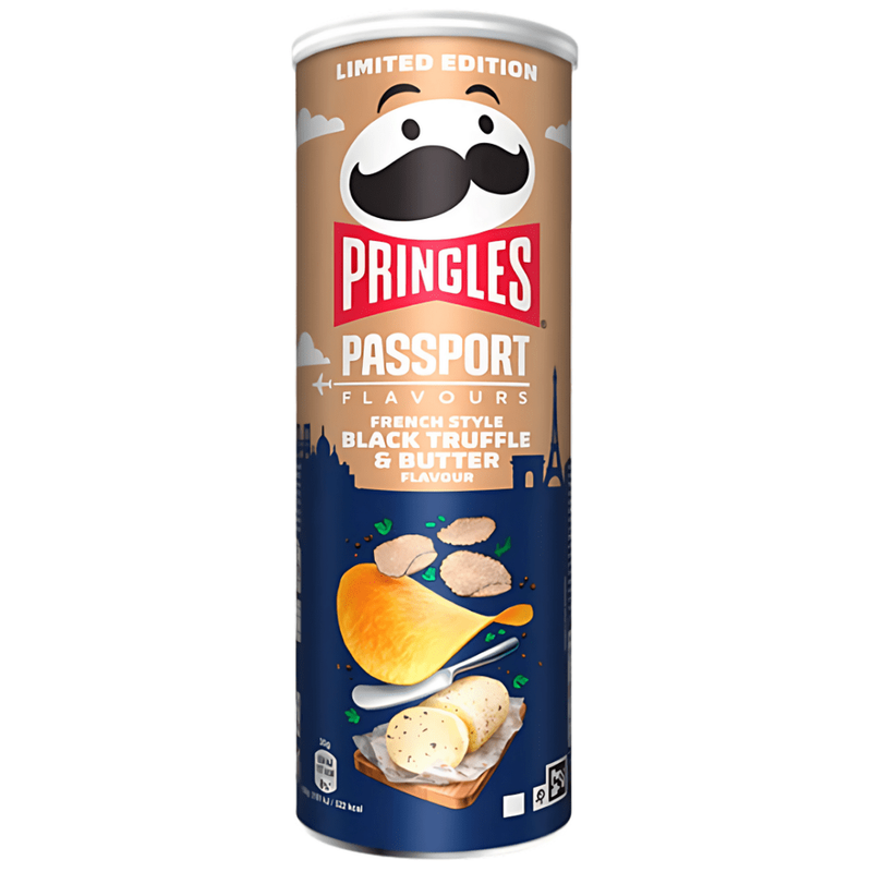 PRINGLES πατατάκια french style black truffle και butter 165gr