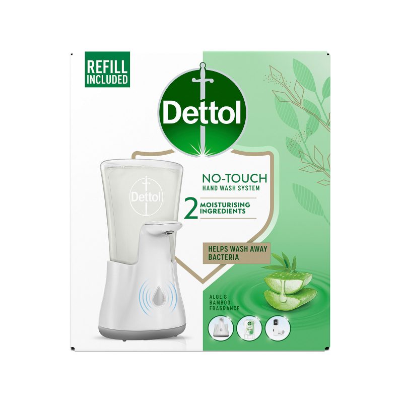 DETTOL κεμοσάπουνο no-touch αυτόματη συσκευή με ανταλλακτικό aloe vera 250ml – Dispenser