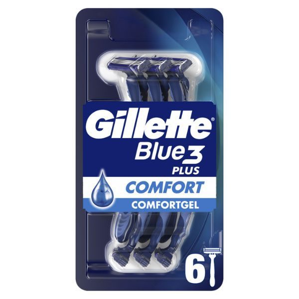 GILLETTE ΞΥΡΑΦΑΚΙΑ BLUE 3 PLUS (6τεμ.) - (COMFORT) – Ξυραφάκια