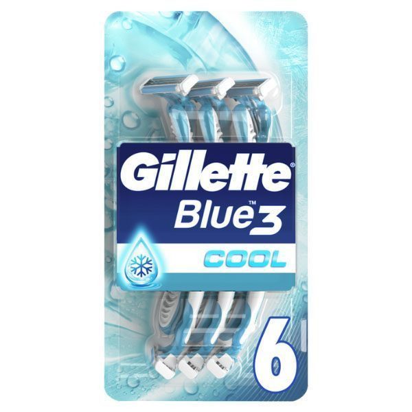 GILLETTE ΞΥΡΑΦΑΚΙΑ BLUE 3 PLUS (6τεμ.) - (COOL) – Ξυραφάκια
