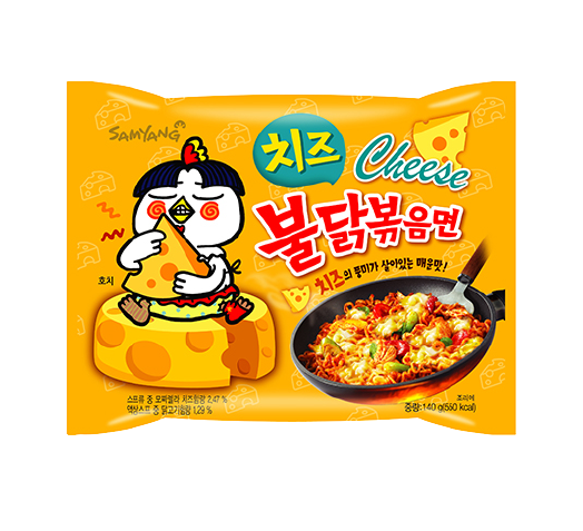 SAMYANG BULDAK RAMEN NOODLES ΜΕ ΓΕΥΣΗ ΚΑΥΤΕΡΟ ΚΟΤΟΠΟΥΟ και CHEESE 130gr – Τρόφιμα Μακράς Συντήρησης