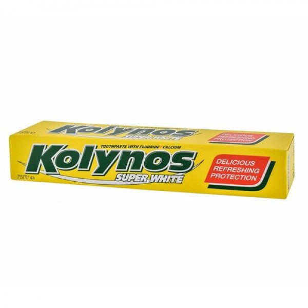KOLYNOS οδοντόκρεμα super white 75ml – Οδοντόκρεμες
