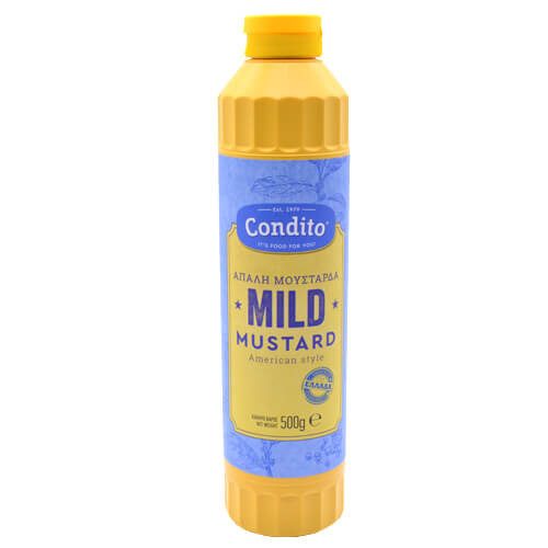 CONDITO μουστάρδα απαλή american style 500g – Σάλτσες και Dressings