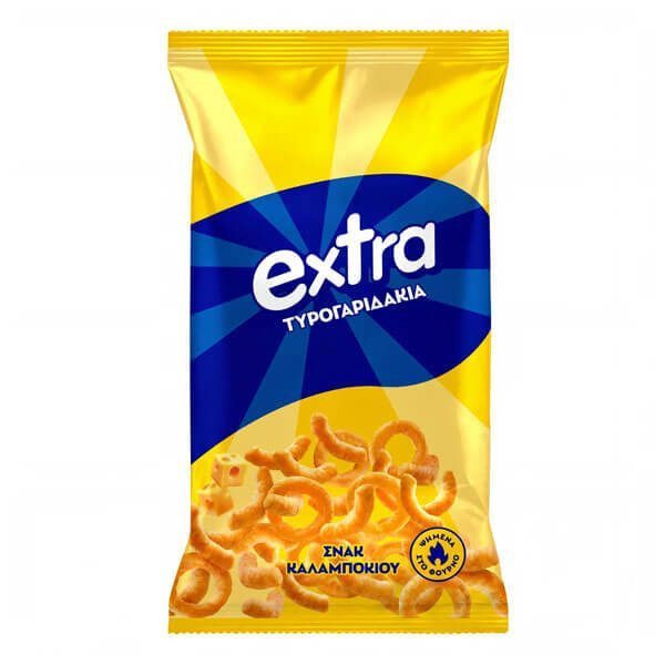 EXTRA τυρογαριδάκια 120gr – Γαριδάκια και Ποπ Κορν