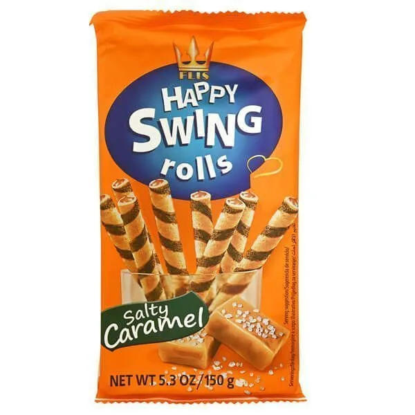 HAPPY SWING ROLLS 150gr. - (ΑΛΑΤΙΣΜΕΝΗ ΚΑΡΑΜΕΛΑ) – Λιανική