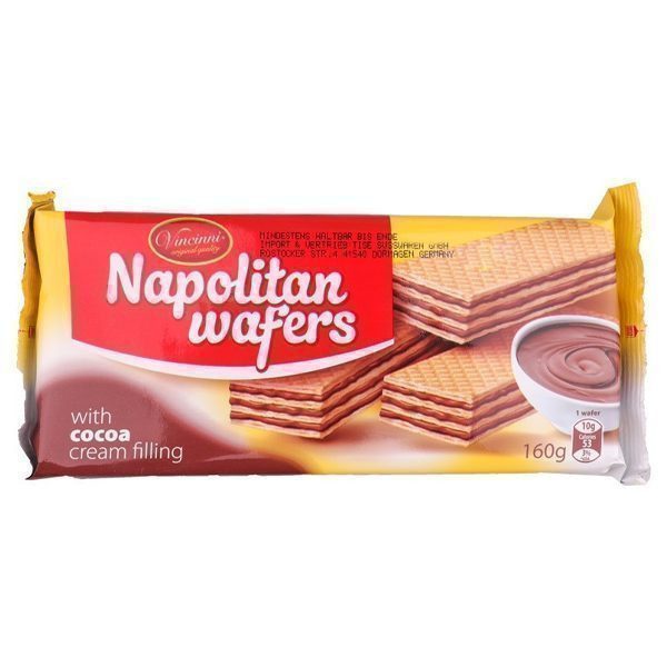 VINCINNI γκοφρέτες με κρέμα κακάο 160gr – Σοκολάτες