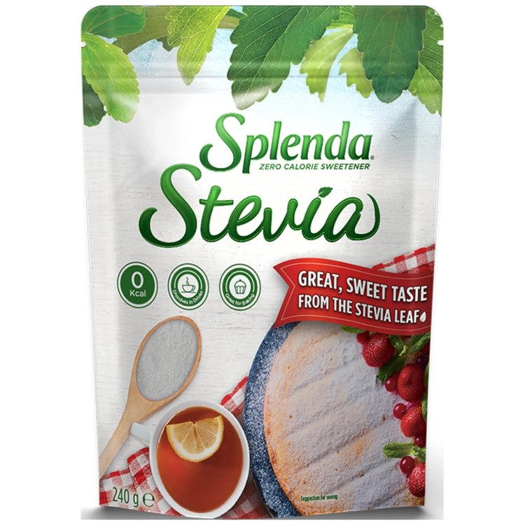 SPLENDA γλυκαντικό στέβια σε σκόνη 240gr – Ζάχαρη και Υποκατάστατα