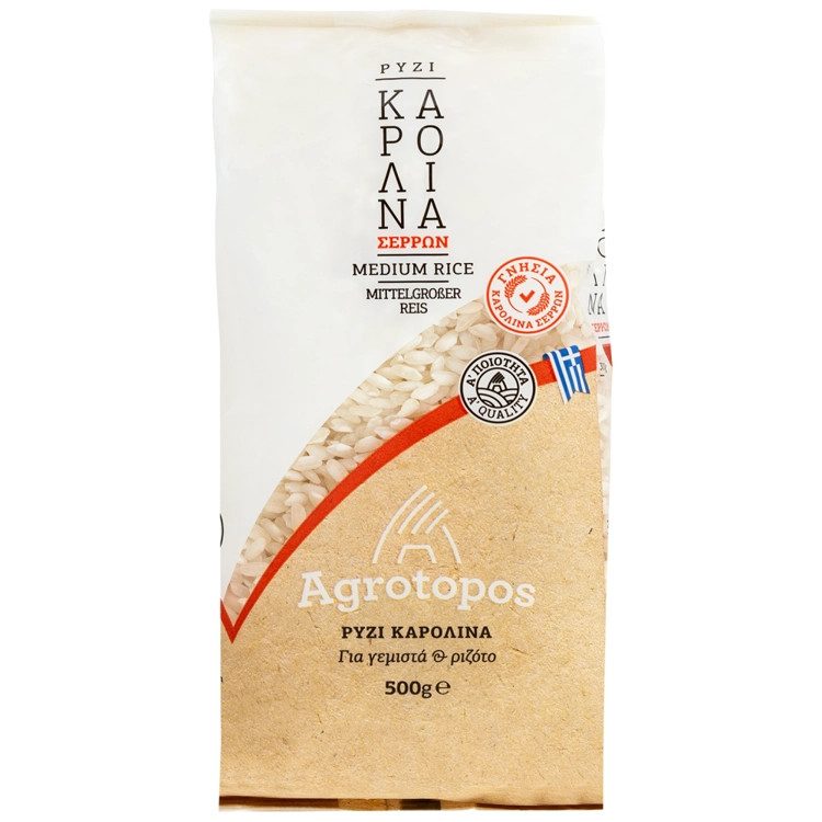 AGROTOPOS ρύζι καρολίνα 500gr