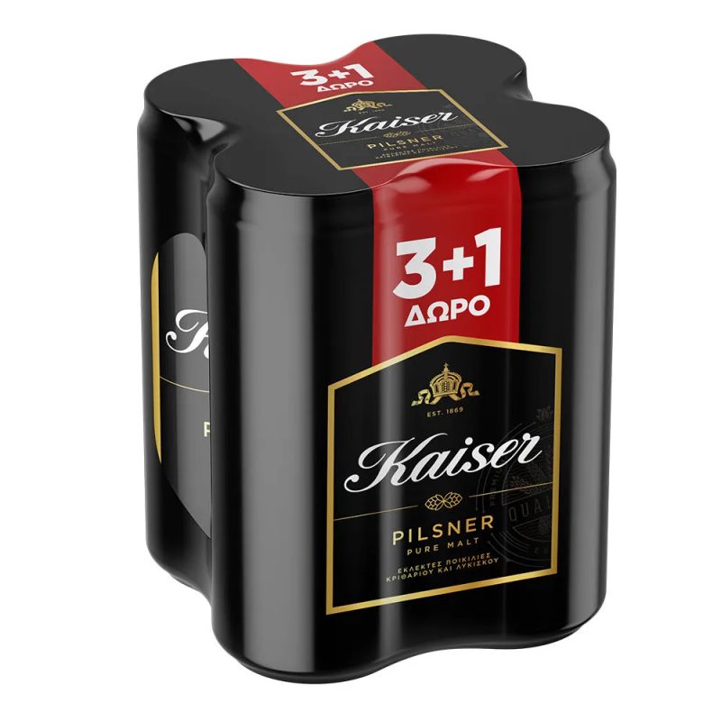 KAISER PILSNER μπύρα κουτί 4x500ml – Μπύρες
