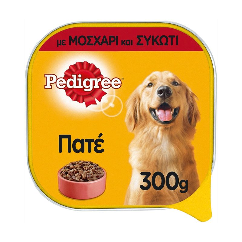 PEDIGREE πατέ σκυλοτροφή μοσχάρι και συκώτι 300gr – Υγρή Τροφή Σκύλων