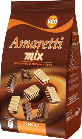 TOTTIS Amaretti γκοφρετάκια μιξ 175gr – Σοκολάτες