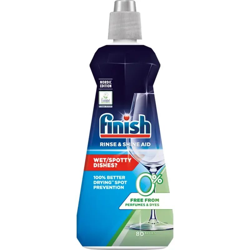FINISH λαμπρυντικό πλυντηρίου πιάτων 0% 400ml – Συντήρηση Πλυντηρίου Πιάτων