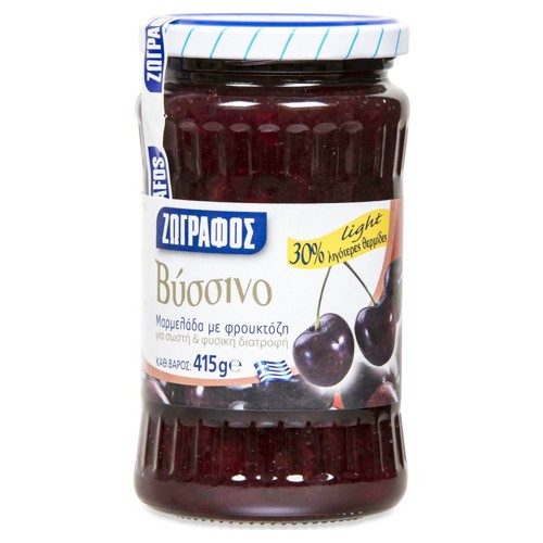 ΖΩΓΡΑΦΟΣ μαρμελάδα βύσσινο με φρουκτόζη 415gr – Ζωγράφος – Μαρμελάδες