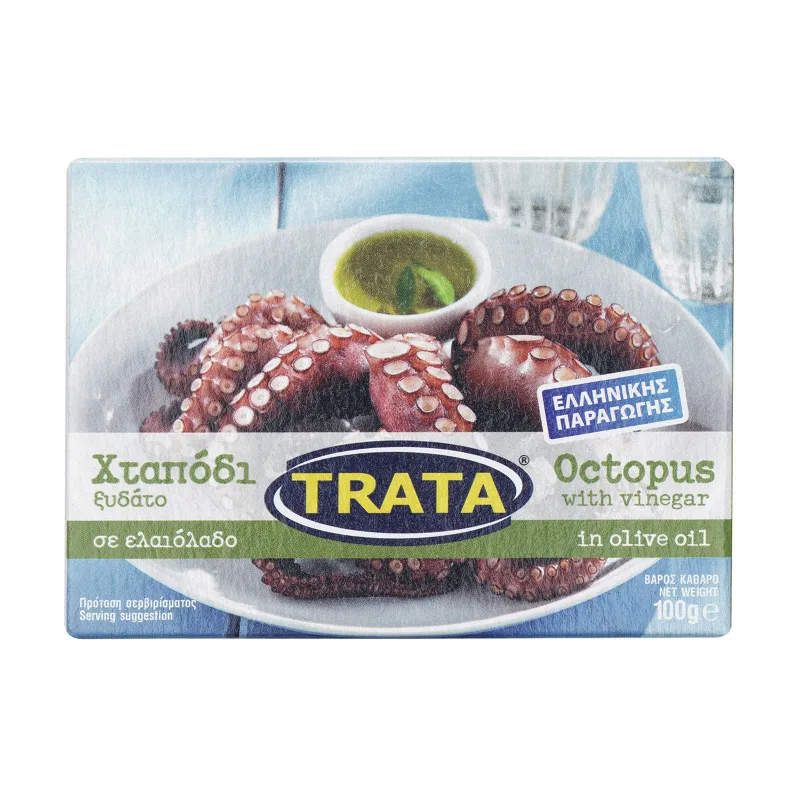 TRATA χταπόδι σε ελαιόλαδο 100gr – Τρόφιμα Μακράς Συντήρησης