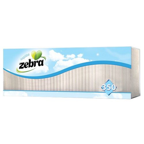 ZEBRA χαρτοπετσέτες λευκές 33x33cm 350 φύλλα – Χαρτοπετσέτες και Κουβέρ Εστίασης