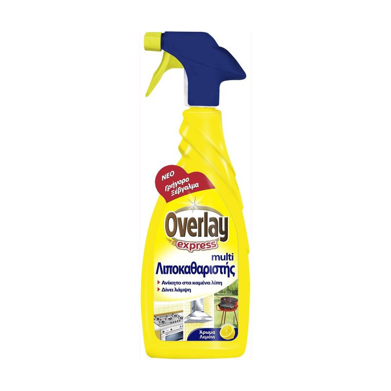 OVERLAY express λιποκαθαριστής με λεμόνι 650ml – Καθαριστικά Κουζίνας