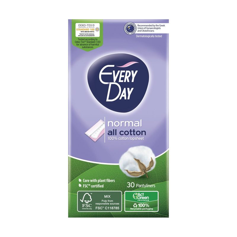 EVERY DAY σερβιετάκια all cotton normal 30τεμ – Σερβιέτες