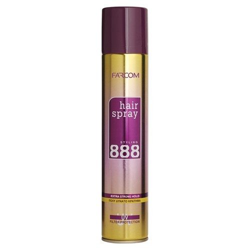 FARCOM 888 hair spray πολύ δυνατό κράτημα 400ml – Styling Spray Μαλλιών