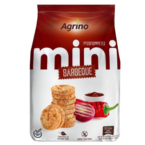 AGRINO ρυζογκοφρέτα mini μπάρμπεκιου 50gr – Αλμυρά Snacks