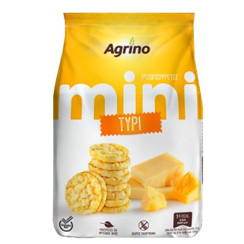 AGRINO ρυζογκοφρέτα mini τυρί 50gr – Αλμυρά Snacks