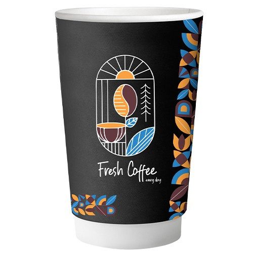 FRESH COFFEE χάρτινα ποτήρια 12oz 50τεμ – Ποτήρια μιας Χρήσης