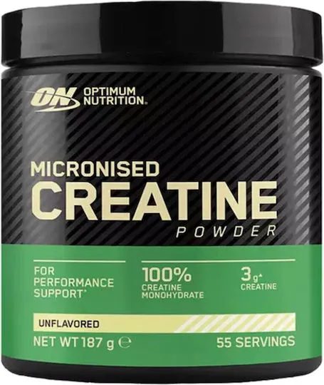 OPTIMUM NUTRITION Micronised Creatine Μικρονισμένη Μονοϋδρική Κρεατίνη Unflavoured 187gr – Πρωτεΐνες
