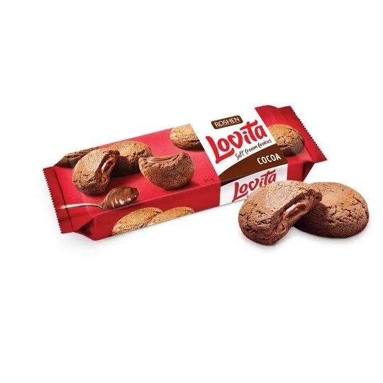 ROSHEN Lovita μπισκότα soft cookies με γέμιση κρέμας κακάο 127gr