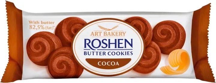 ROSHEN μπισκότα βουτύρου με κακάο 140gr