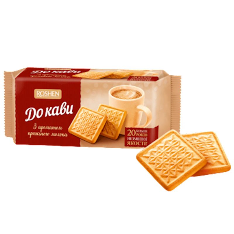 ROSHEN μπισκότα για καφέ με γεύση γάλακτος 185gr