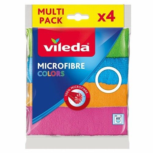VILEDA πανιά καθαρισμού μικροϊνών colors 4τεμ – Πανάκια Καθαρισμού