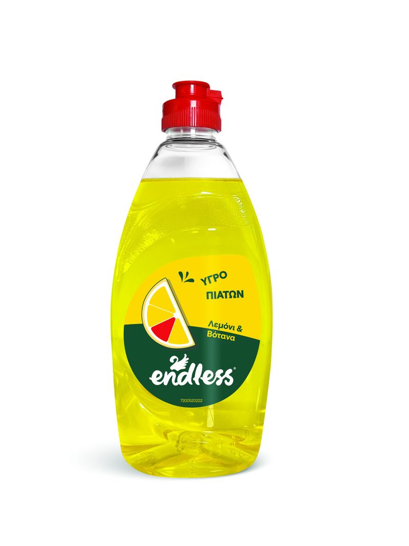 ENDLESS υγρό πιάτων λεμόνι και βότανα 500ml – Υγρά Πιάτων