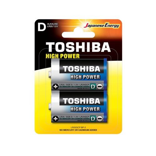TOSHIBA μπαταρία αλκαλικές D 2τεμ – Αλκαλικές Μπαταρίες