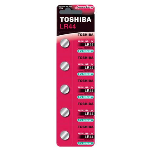 TOSHIBA μπαταρία LR44 5τεμ – Μπαταρίες Ρολογιών