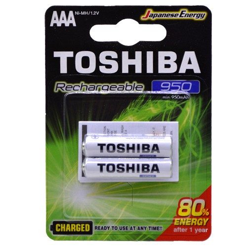 TOSHIBA μπαταρία επαναφορτιζόμενες ΑΑΑ 950mAh 2τεμ – Επαναφορτιζόμενες Μπαταρίες